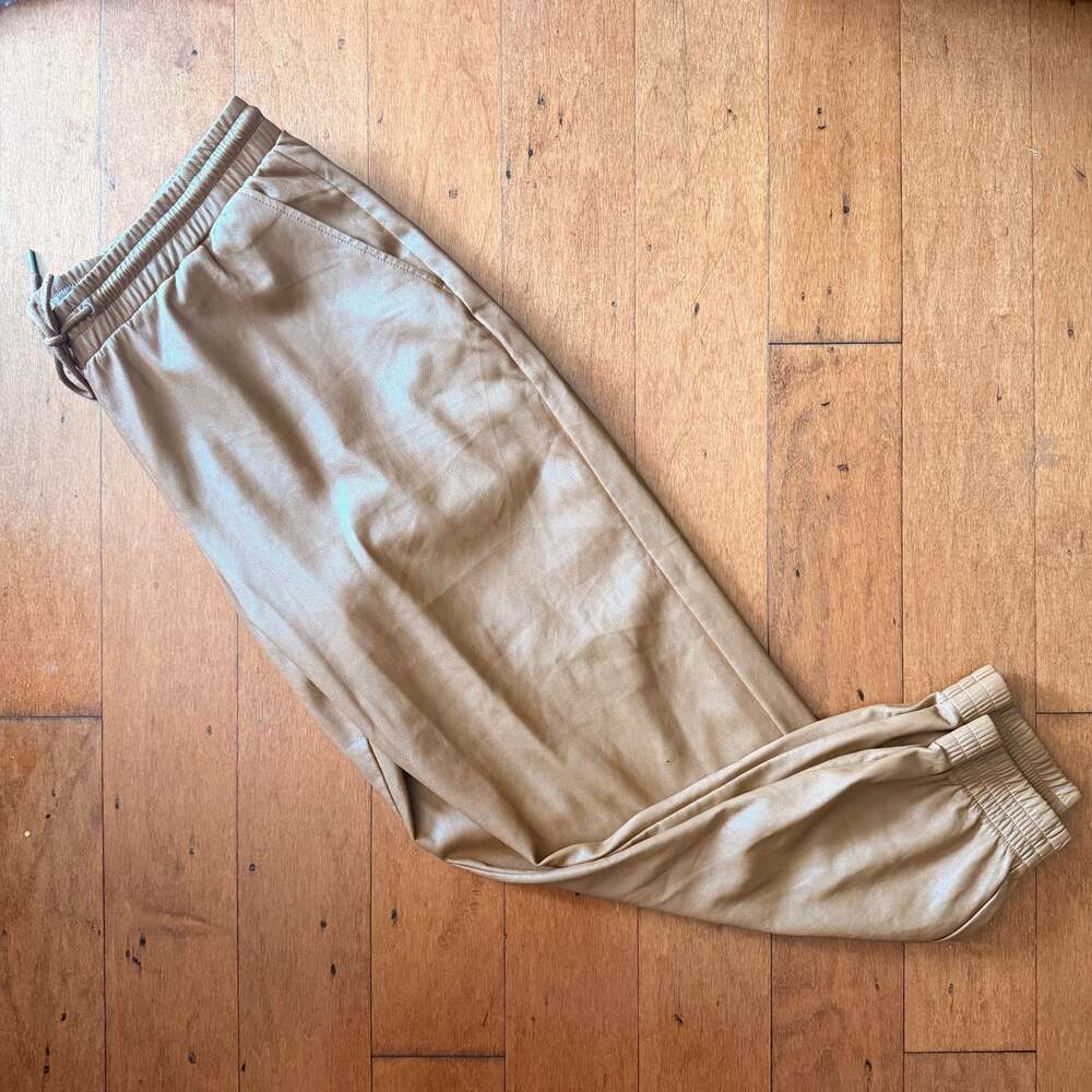 Bagatelle Collection Faux Leather Jogger Pants